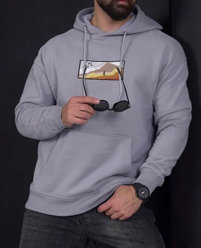 هودی جیب کانگرویی پیش گلدوزی اسکیپر