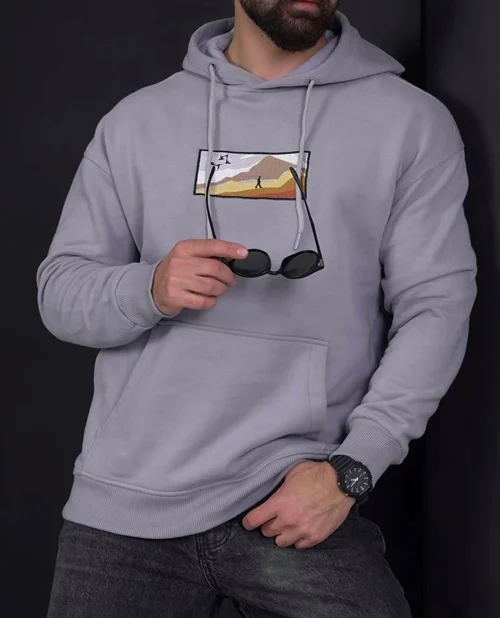 هودی جیب کانگرویی پیش گلدوزی اسکیپر